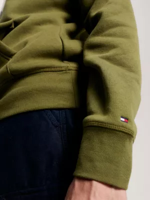 Moletom com capuz e modelagem regular com logo