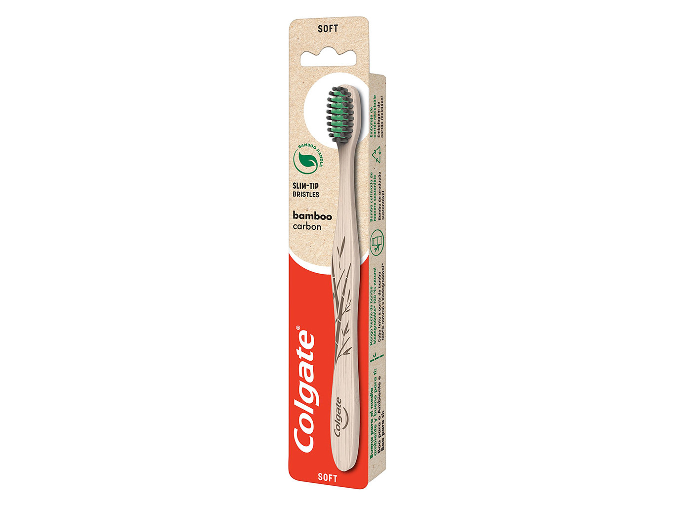Escova de Dentes Bambu Carvão Colgate 1un