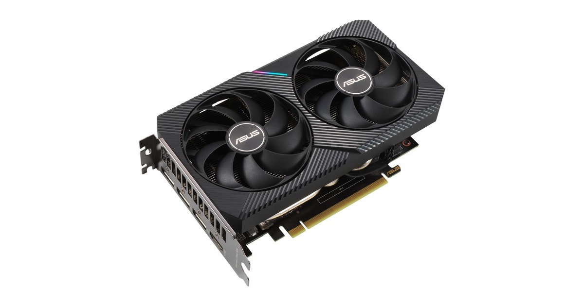 ASUSDUAL GeForce RTX 3060 V2 grafische kaart  (LHR, 1x HDMI, 3x DisplayPort)