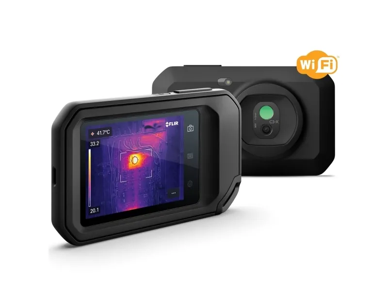 FLIR C3-X - Termisk og visuelt lyskamerakombo - kompakt - 0.012 MP - Wi-Fi - sort