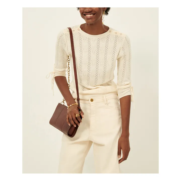 Sessùn Pull Flore | Ecru