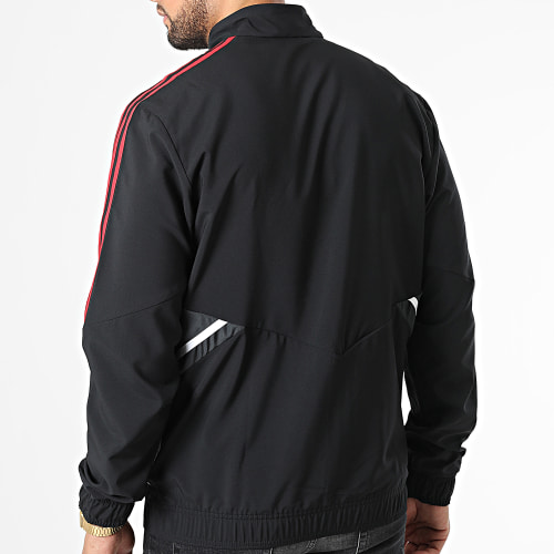 Veste Zippée A Bandes Manchester United FC H64037 Noir