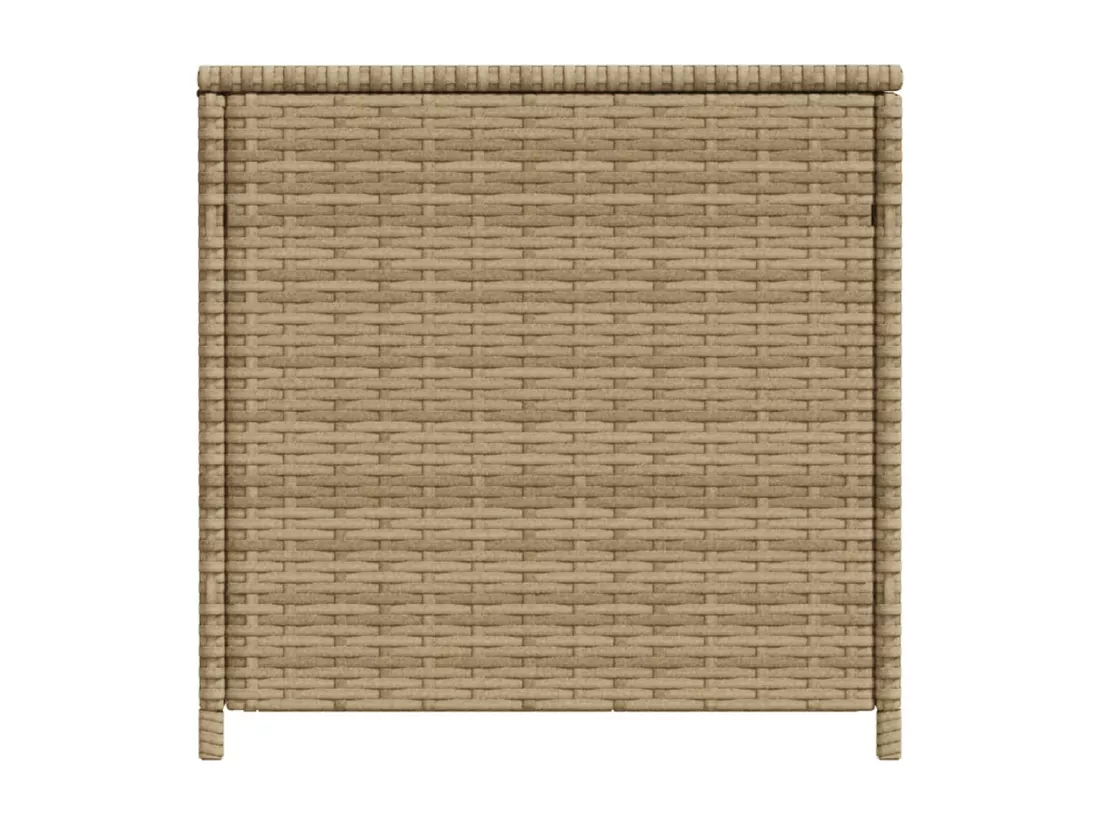 Prolenta Premium - Boîte de rangement de jardin mélange beige 469L résine tressée