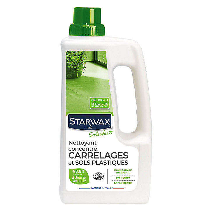 Nettoyant concentré carrelages et sols plastiques SoluVert Starwax 1L