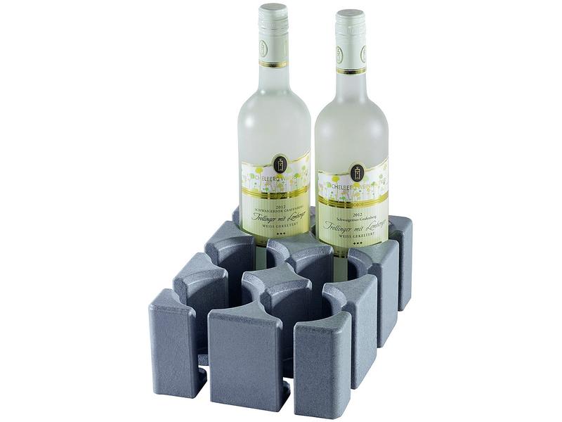 purvario Glas-/Tassen- und Flaschenhalter hoch 6-teilig Halter für Haushaltsutensilien