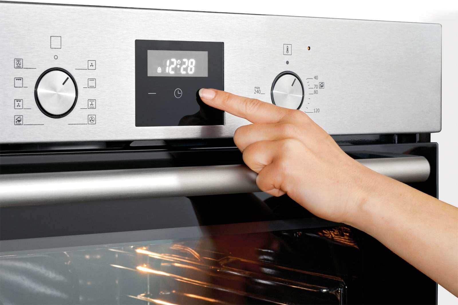 Einbaubackofen Bomann EBO 7906 IX Edelstahlfarbig