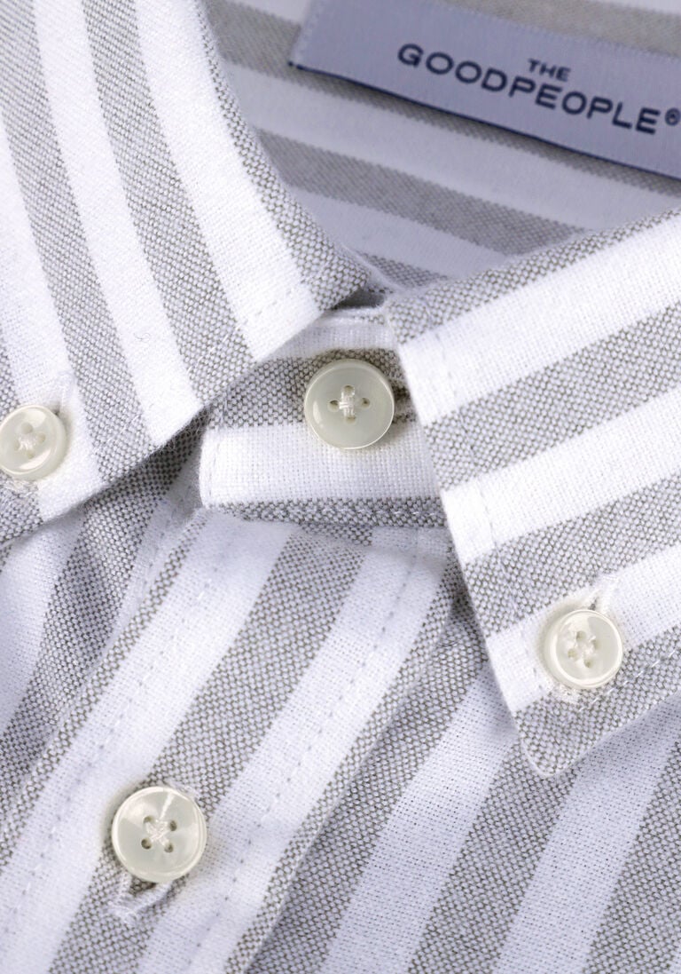 THE GOODPEOPLE witte the goodpeople casual overhemd seinfield