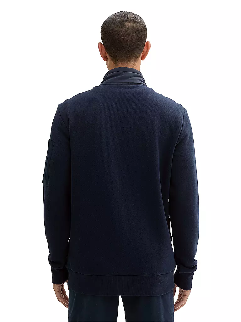 TOM TAILOR Sweatjacke dunkelblau