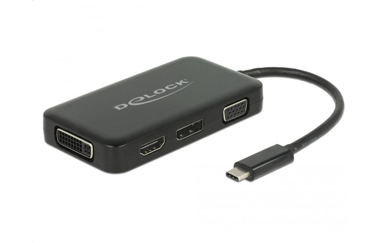 Multiadapter 63929 USB-C – DP/DVI-D/HDMI/VGAUSB-C-Adapter mit VGA-, HDMI-, DisplayPort- und DVI-D-Ausgang