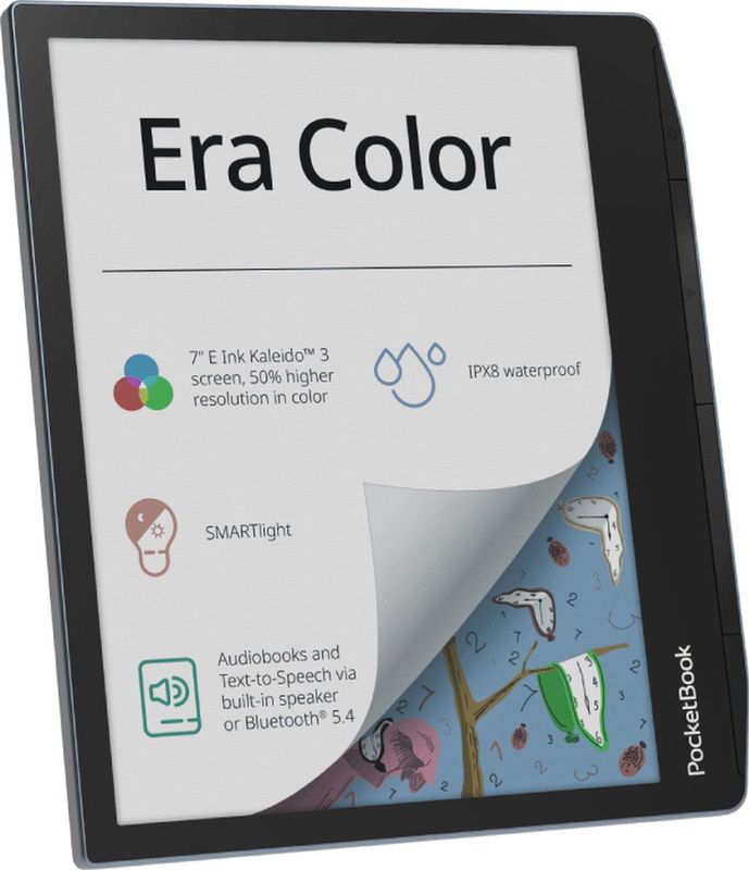PocketBook Era Color e book reader Touchscreen 32 GB Wifi Zwart, Lichtblauw