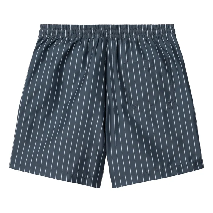 Carhartt WIP Short de Bain Slater Rayé | Bleu marine