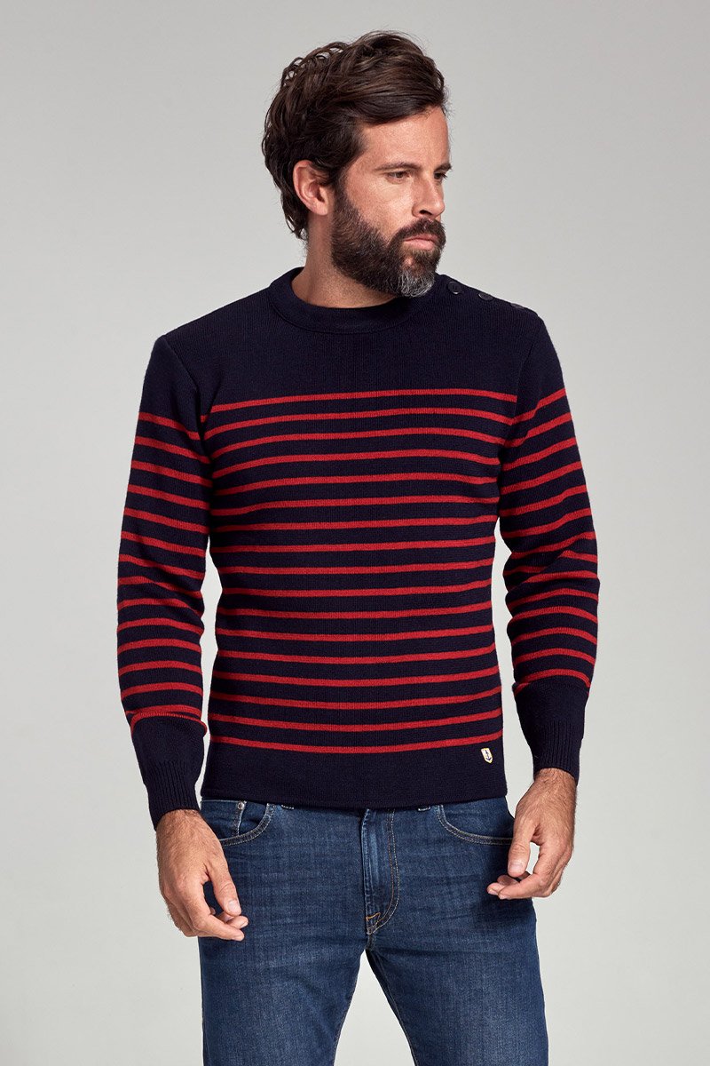 Pull marin rayé 