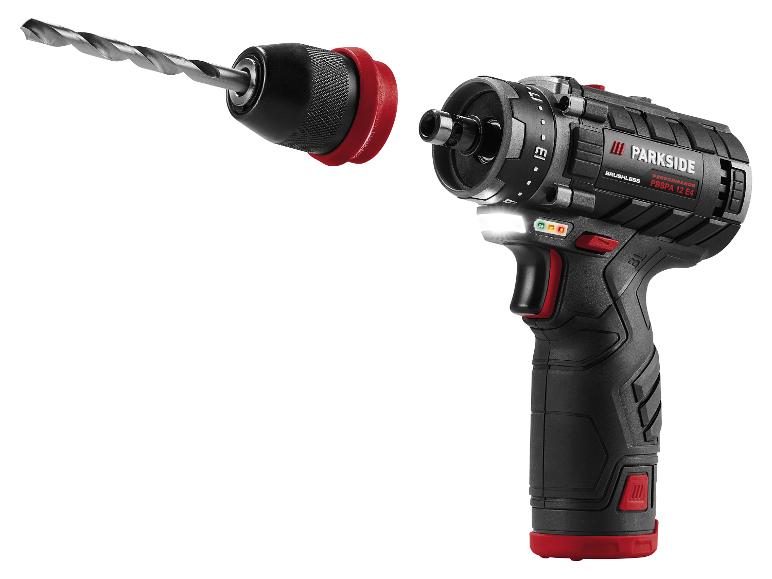 Accu-schroefboormachine starterset 12 V met 2 Ah accu's en 2,4 A lader
