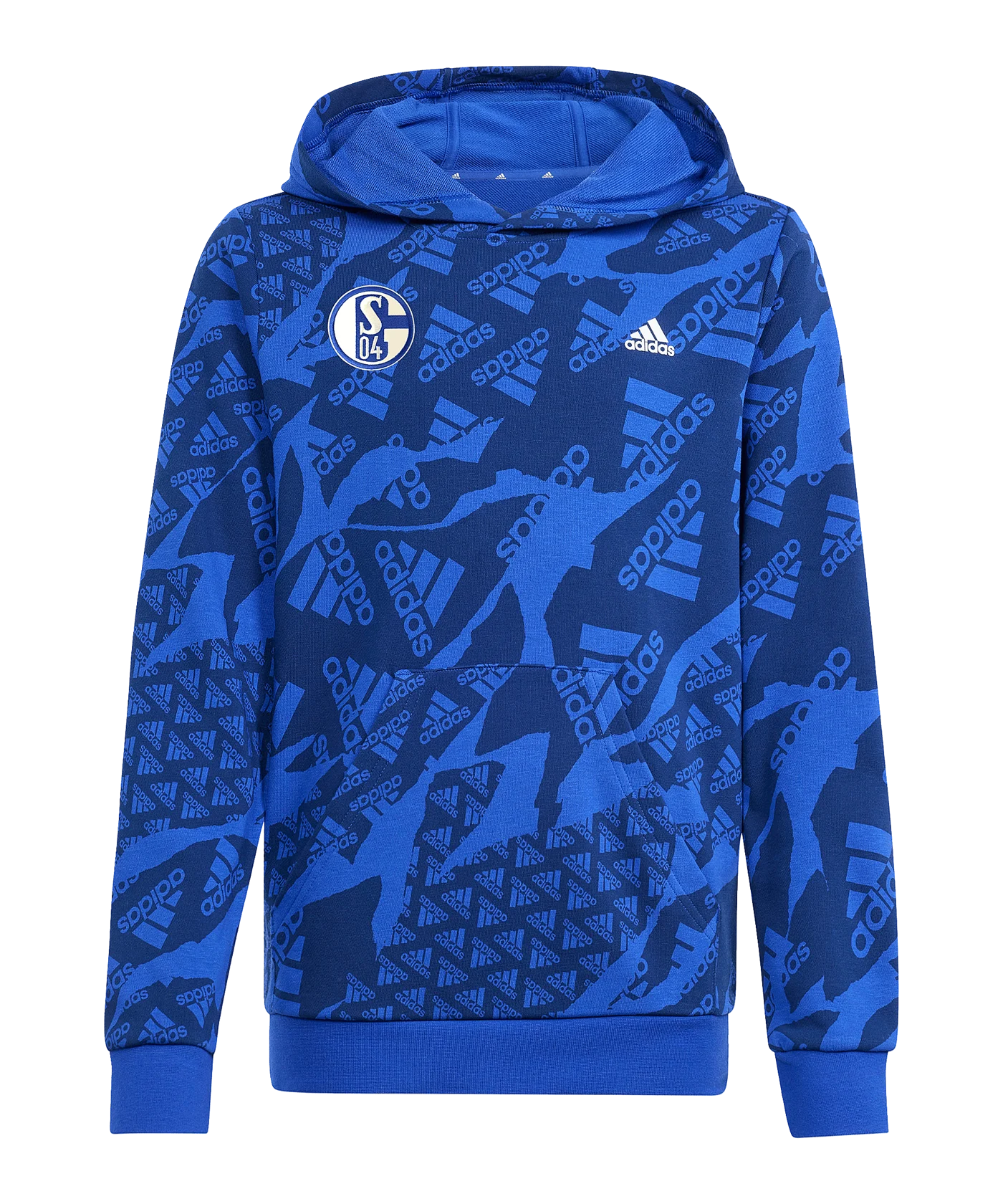 adidas FC Schalke 04 Camlog Hoody Kids Blau