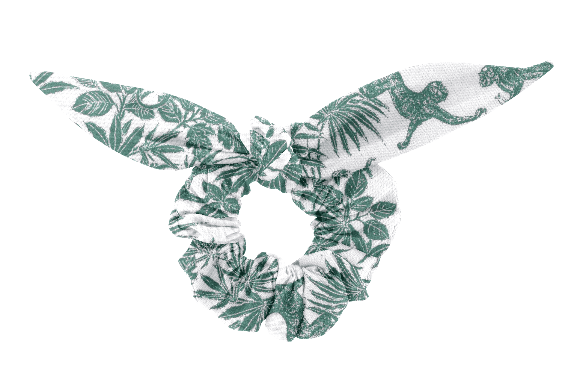 Chouchou Nœud Jungle Vintage