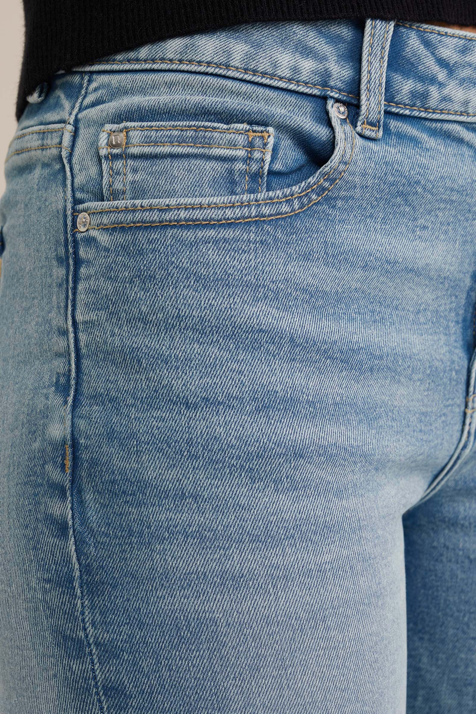 Mid rise bootcut jeans met superstretch WE Fashion Blauw
