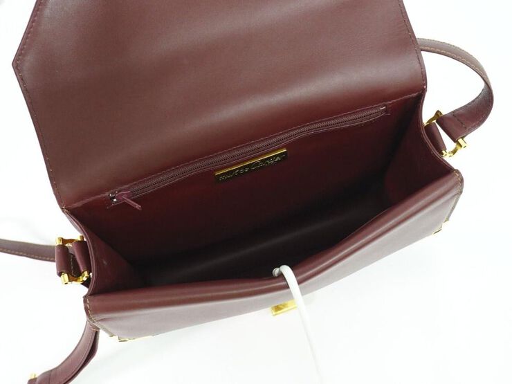 Cartier Vintage Cartier Shoulder Bag Burgundy
