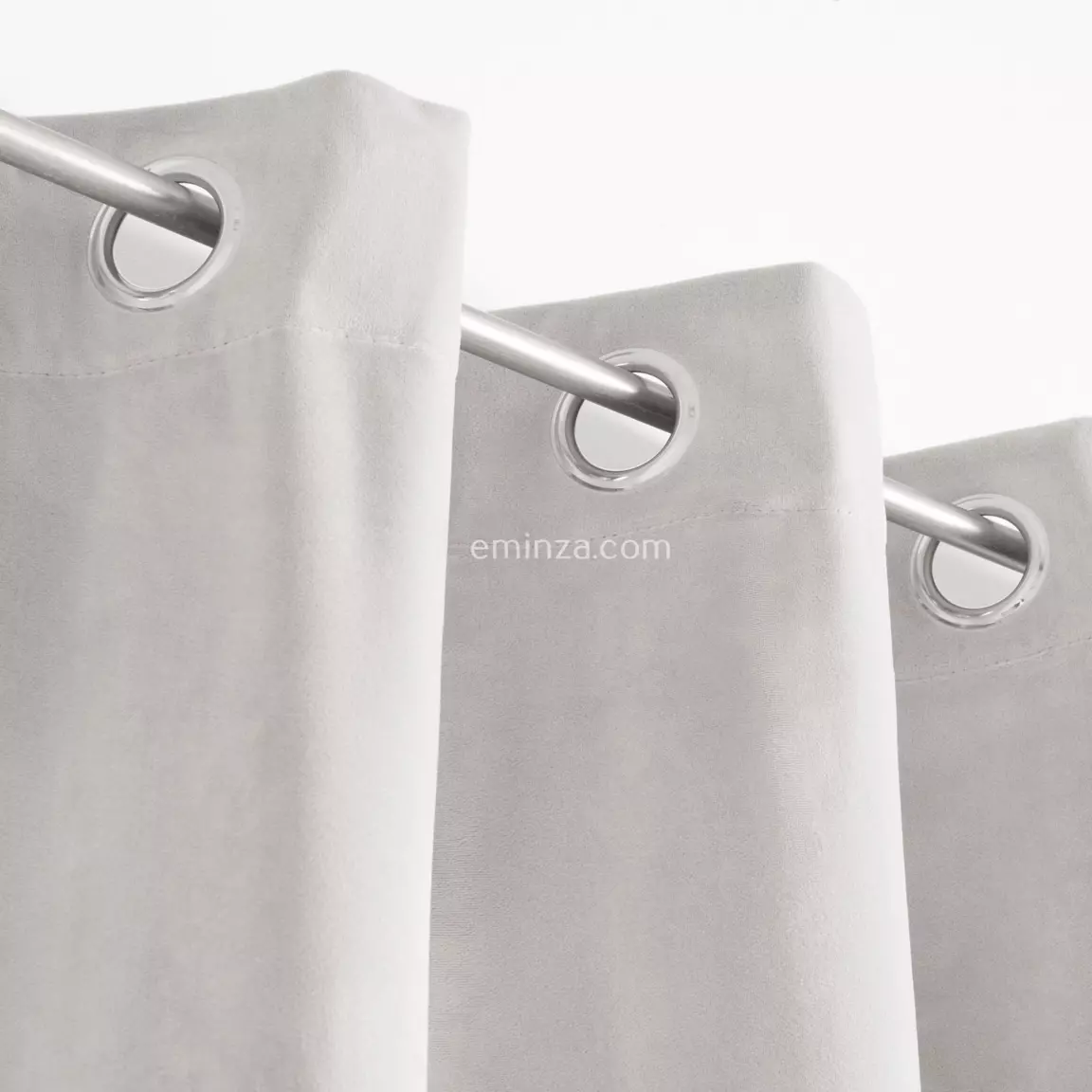Rideau oeillets (140 X 260 cm) Velours Ivoire