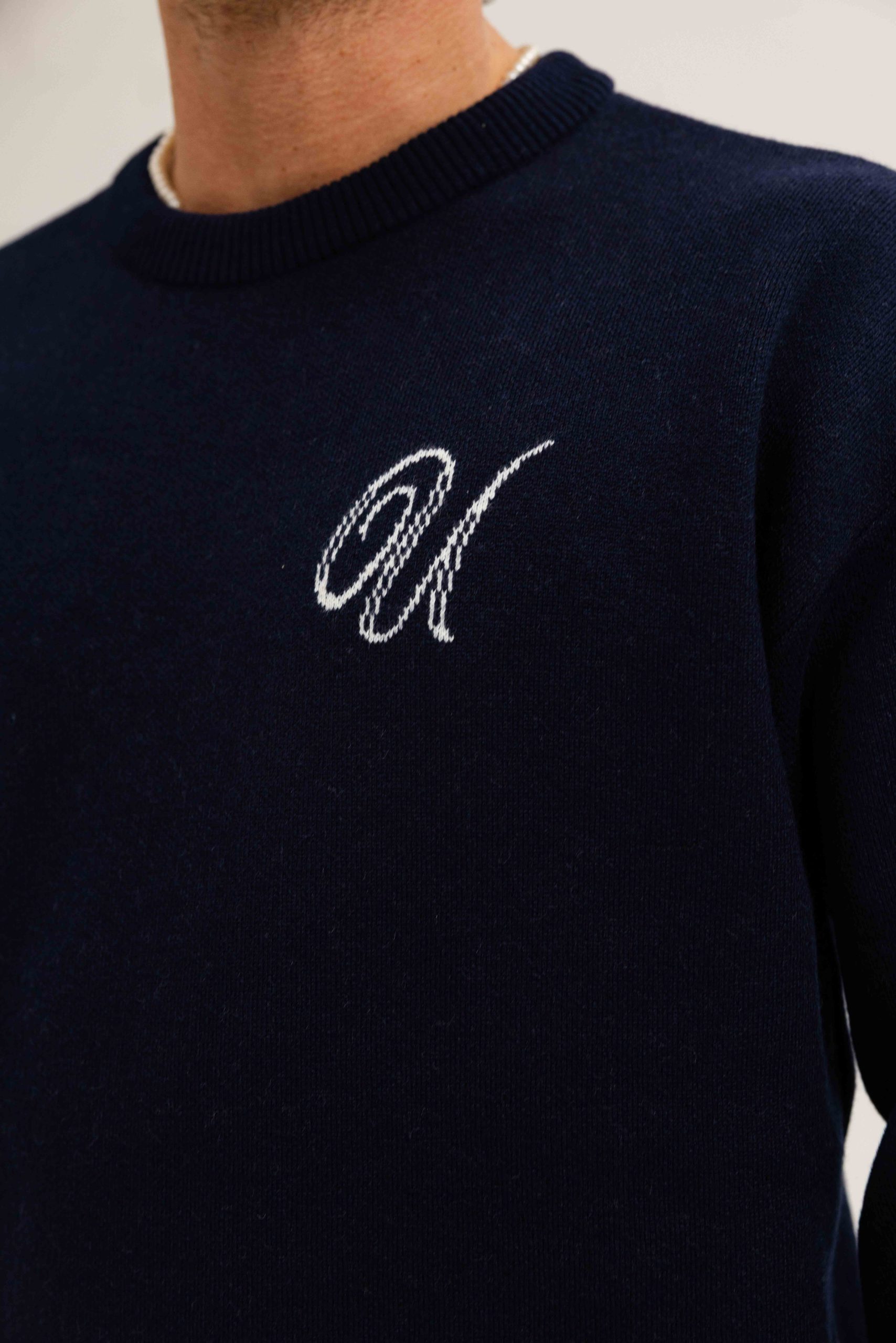 24 Uomo Knitted Trainingspak Heren Navy
