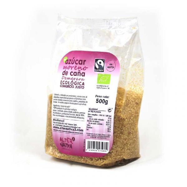 Alternativa3 Açúcar Demerara Mascavo Orgânico 500g