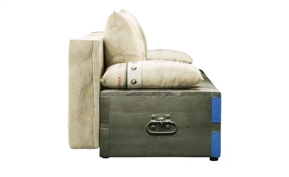 Schlafsofa Mural Military Grün, Beige, mehrfarbig Grundfunktion