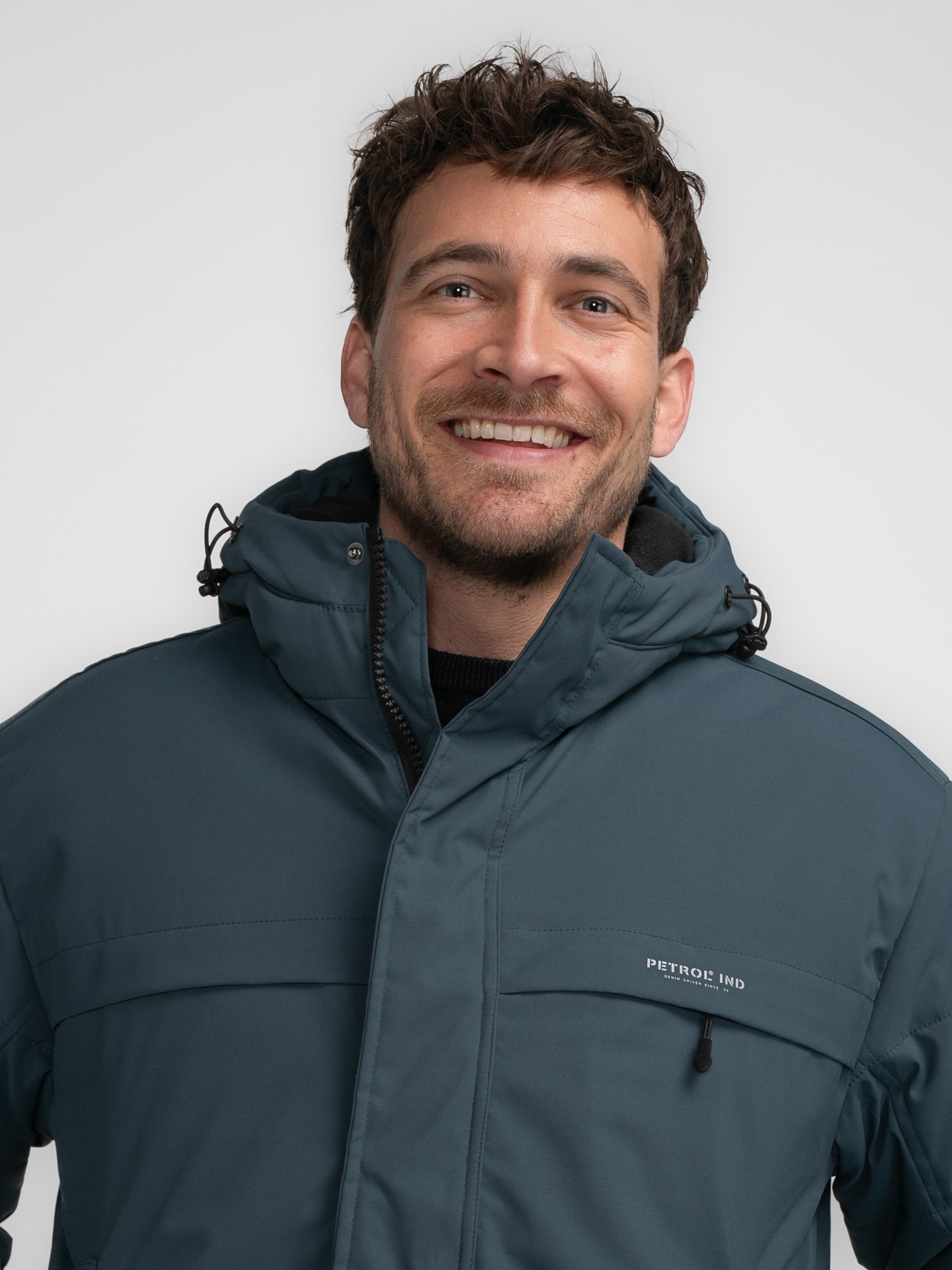 Petrol Industries Parka mit Kapuze mit verstellbarer Kapuze