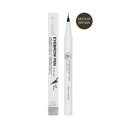 Depend Ultra Thin Eyebrow Pen, 4982 Medium Brown