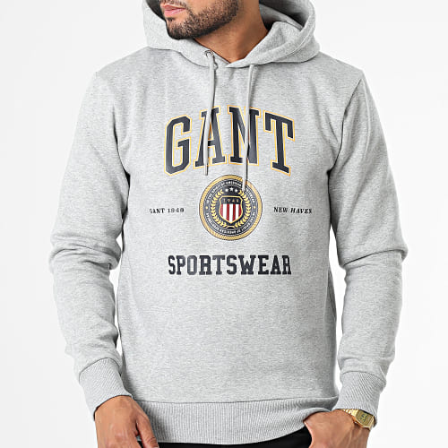 Sweat Capuche Crest Shield 2037028 Gris Chiné