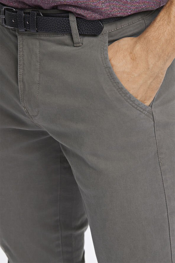 Lindbergh Chino m. bælte & stretch Grøn