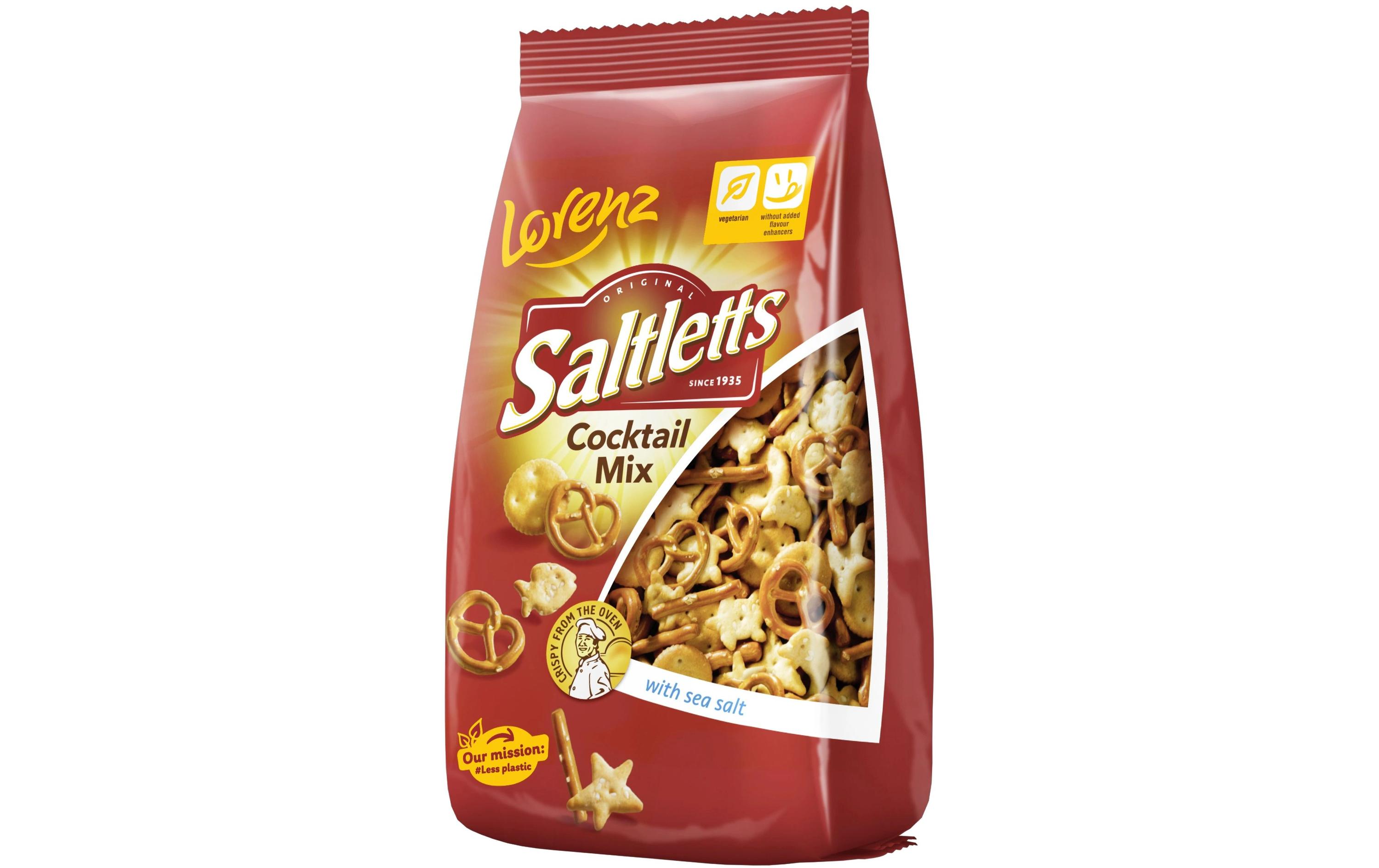 Saltlettes Cocktail Mix 600 gKnuspriger Knabber-Spass in vielfältiger Mischung
