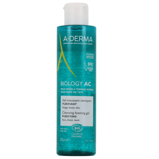 A Derma Biology AC gel moussant purifiant - Peau grasse acnéique