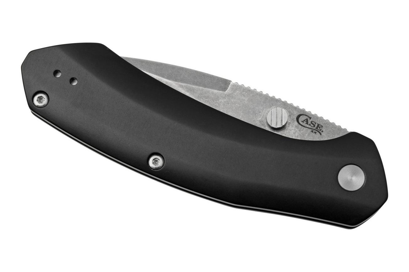 Case Westline 36550 Black Anodized Aluminum, Drop Point Blade S35VN, zakmes