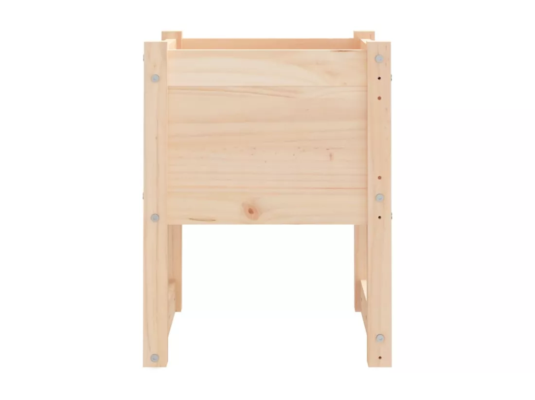 Jardinière bac lit surélevé bois marron 40 x 40 x 52.5 cm 02_0038960