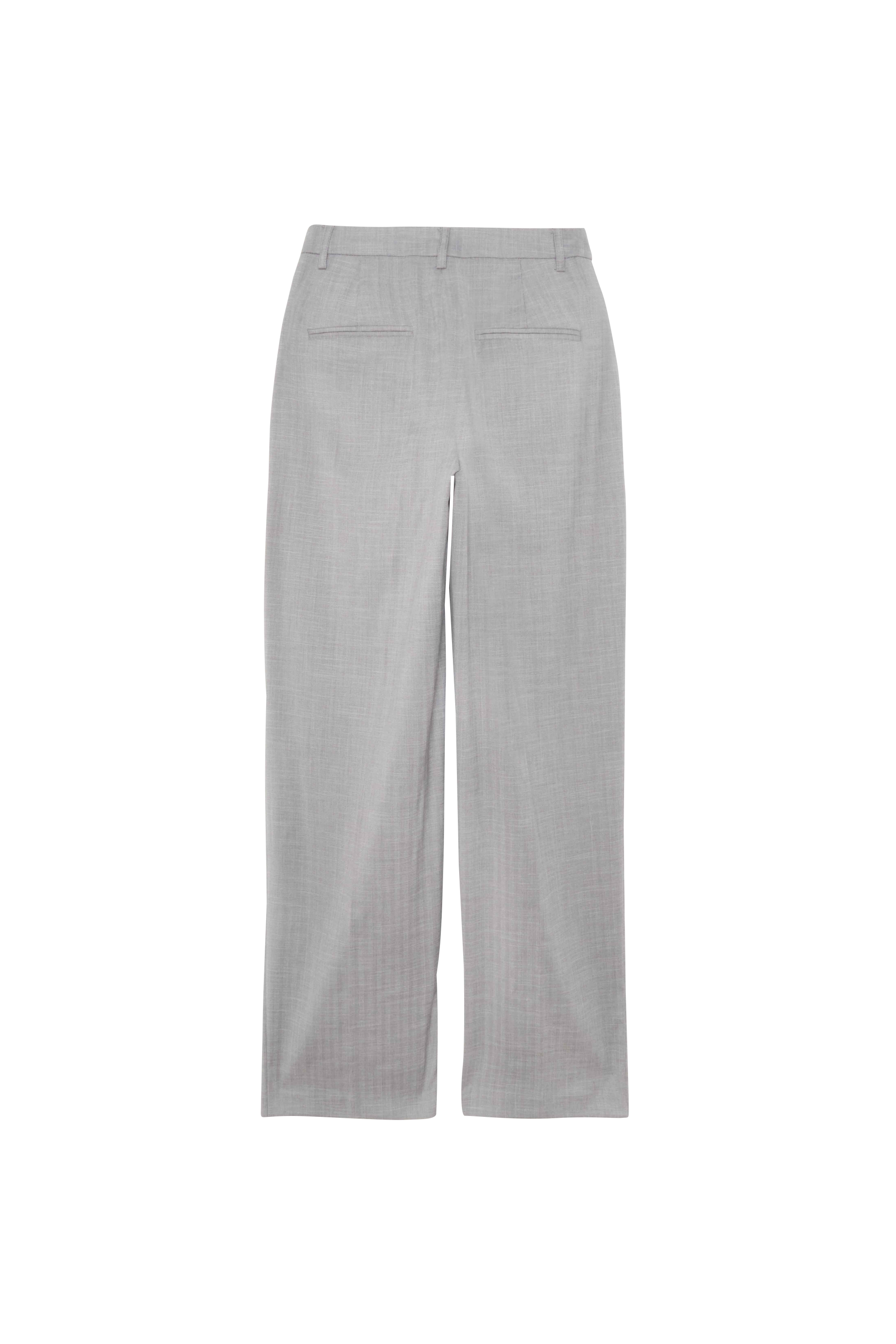 NOISY MAY Pantalon NMXAVIER XHW WIDE LEG PANTS WVN LAB Gris