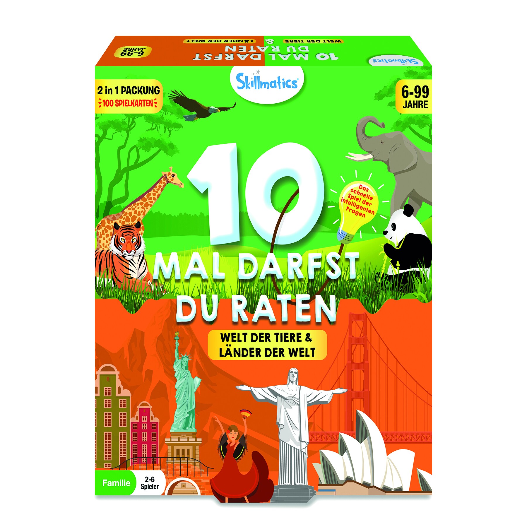 Skillmatics 10 Mal darfst du raten Combo Welt der Tiere & Länder der Welt