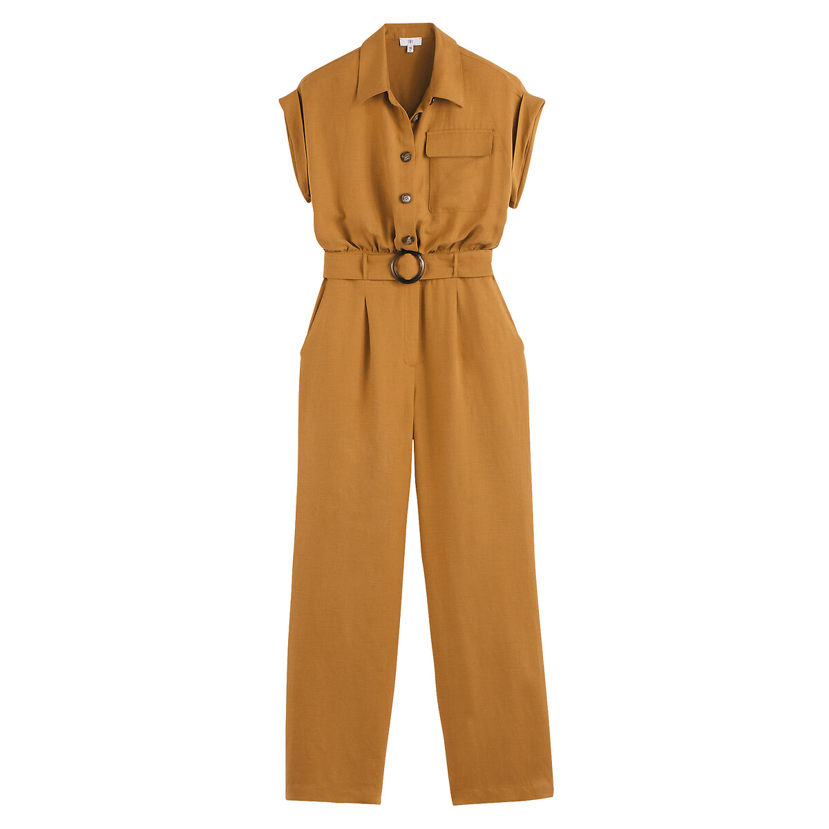 LA REDOUTE COLLECTIONS<br>Macacão em liocel/linho, assinatura ENEA