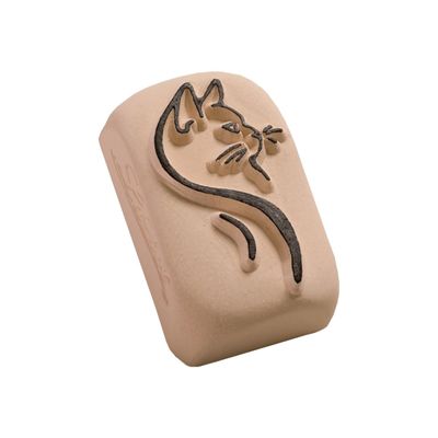 LaDot - Pierre pour tatouage éphémère - en céramique - taille M (2 x 4 cm) - chat