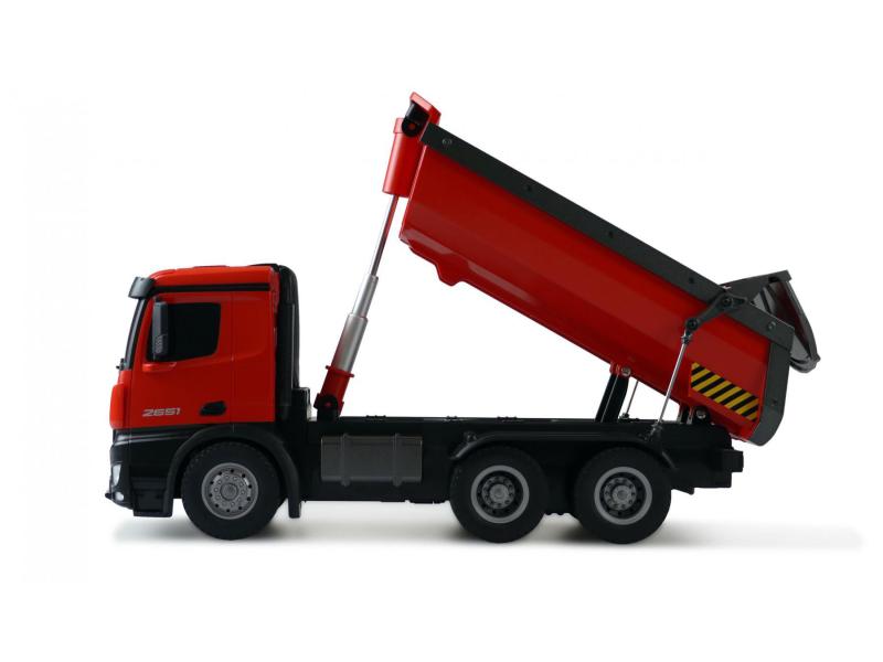 Amewi Lastwagen Mercedes-Benz Arocs 6x4 Rot, RTR, 1:14 Ferngesteuerter Muldenkipper