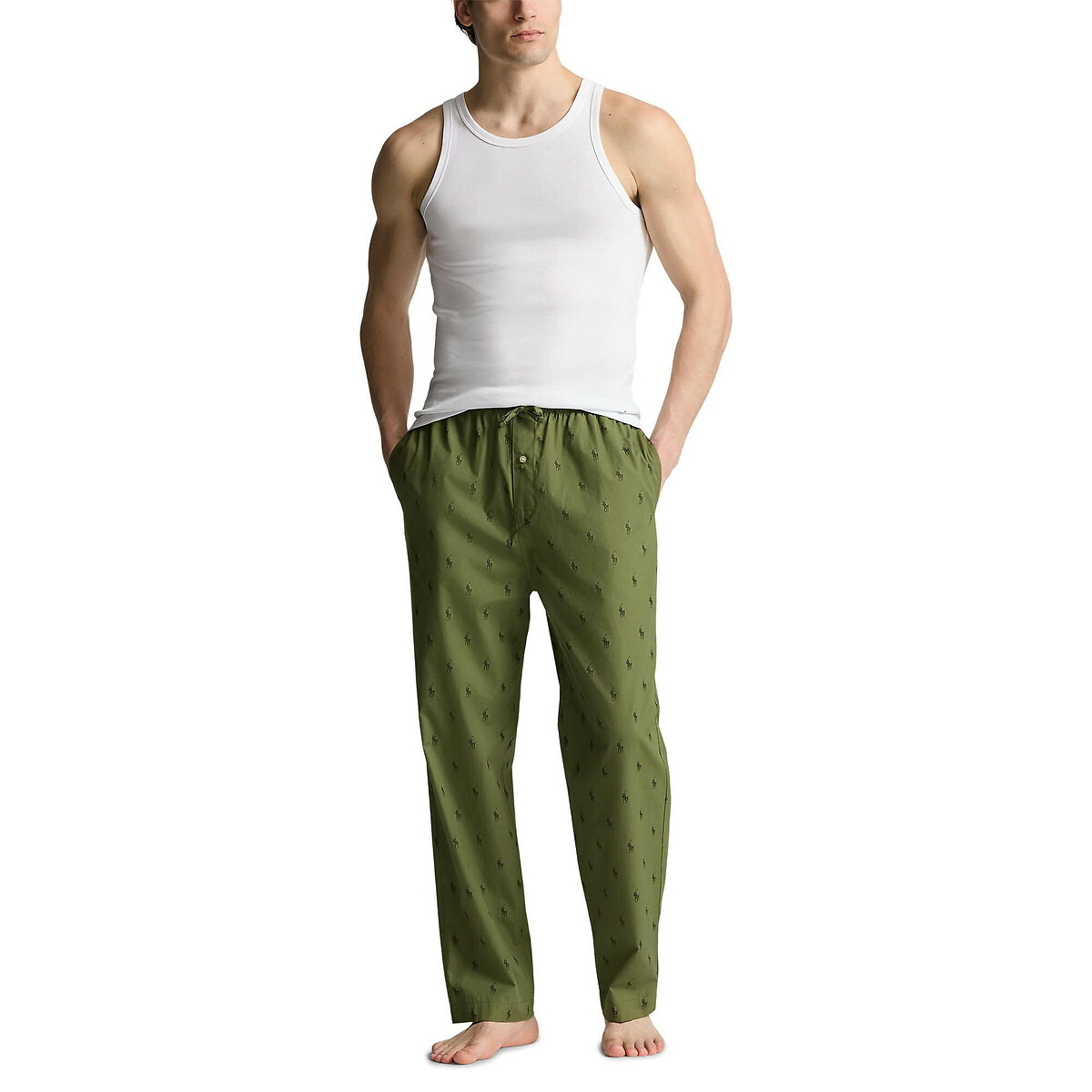 POLO RALPH LAUREN<br>Calças de pijama estampadas com pôneis