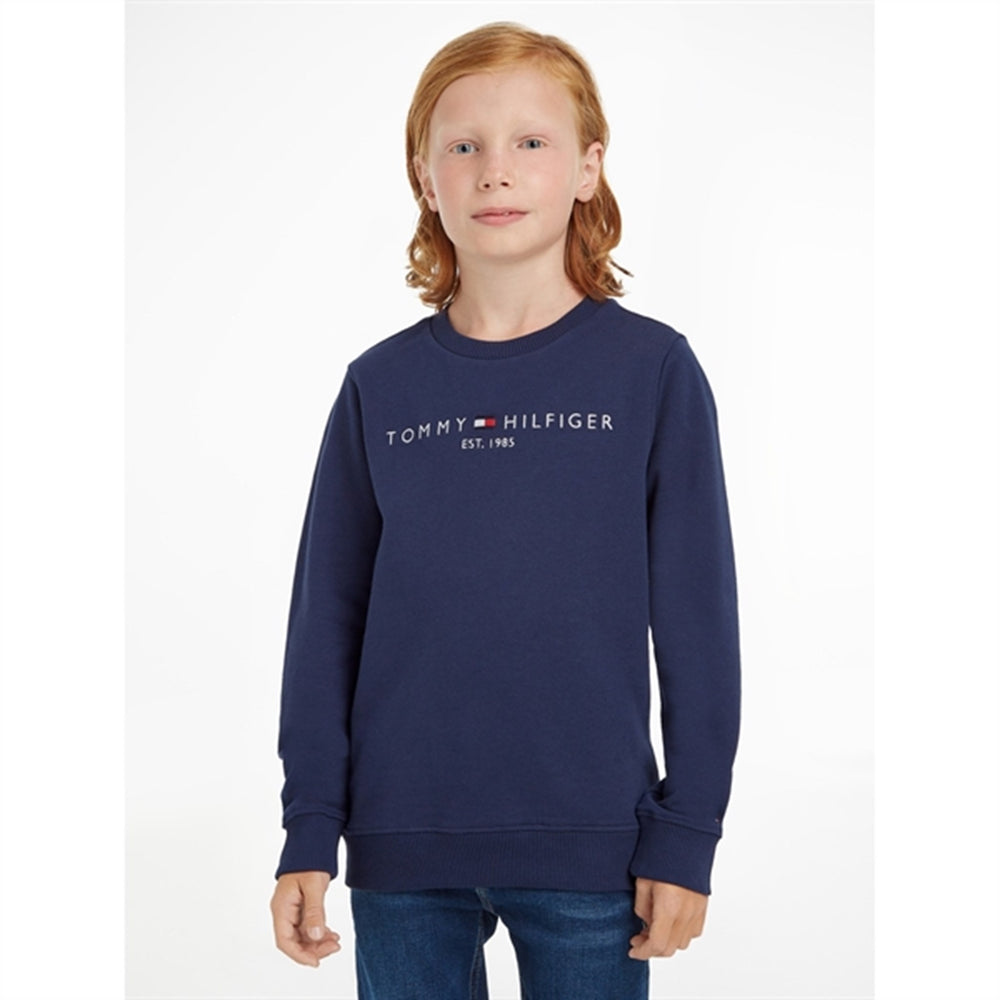 Køb Tommy Hilfiger Essential Sweatshirt Twilight Navy