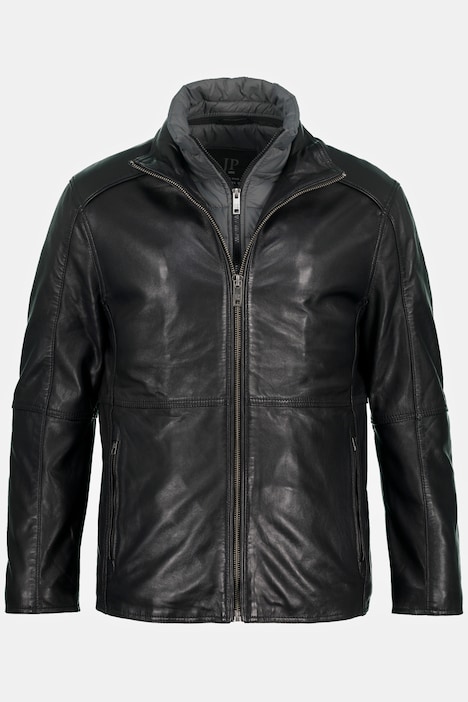 Lederjacke, Leder, Lammnappa, Stepp-Einsatz herausnehmbar, Zipper