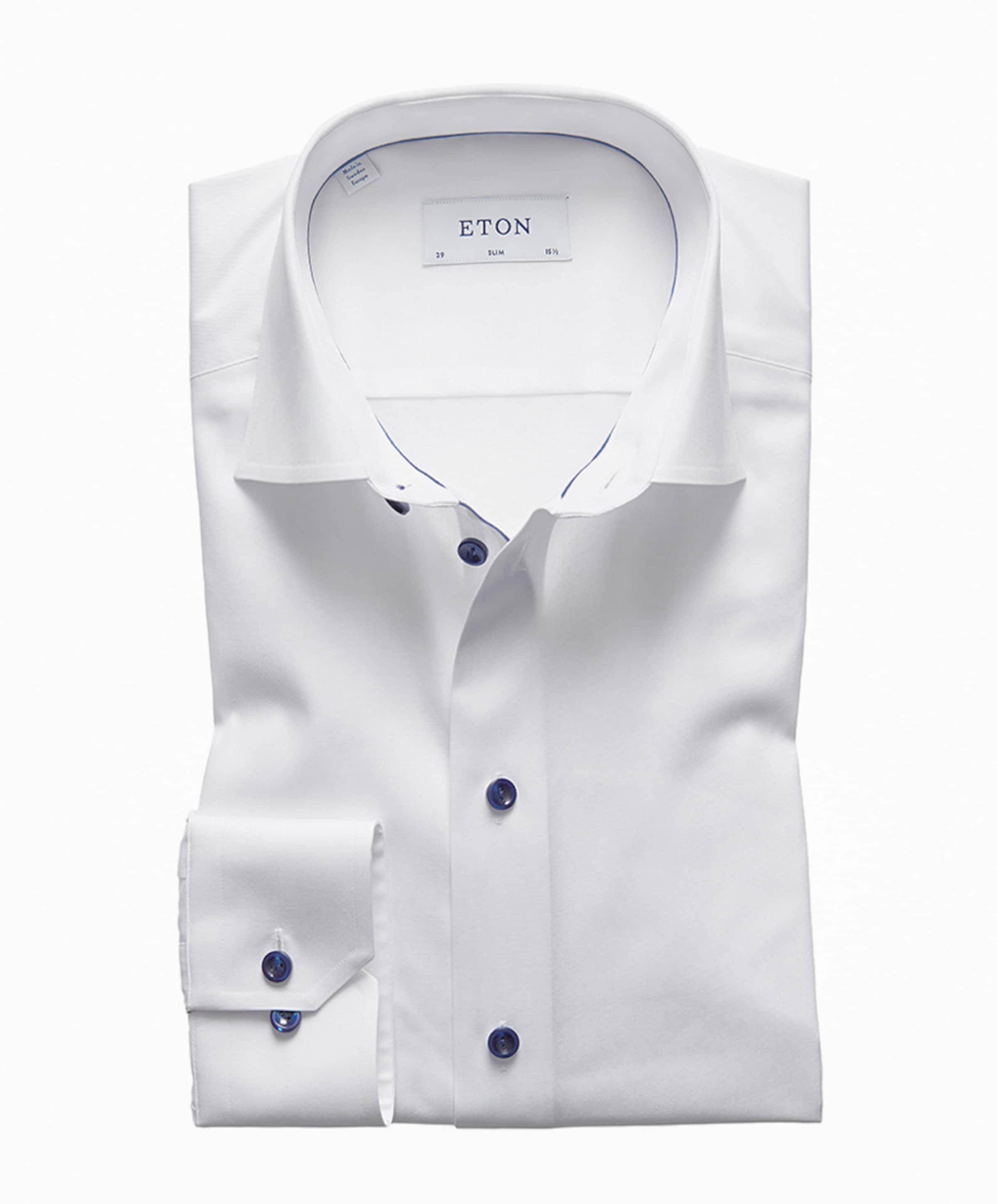 ETON Heren overhemd lange mouw wit