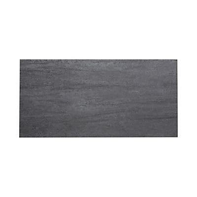 Carrelage sol et mur anthracite 30 x 60 cm Oikos