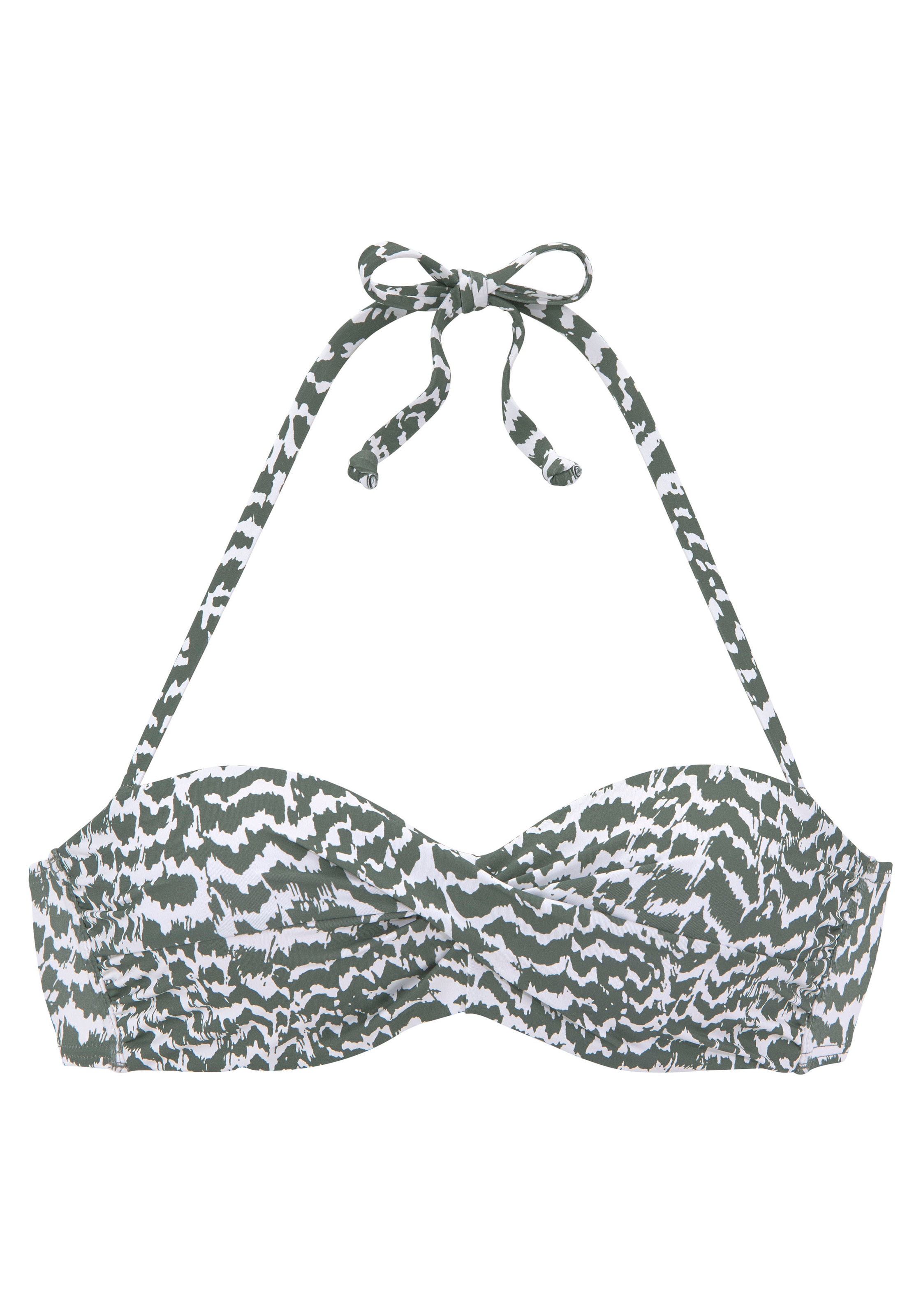 LASCANA Bügel-Bandeau-Bikini-Top »Sansa« mit abnehmbaren Trägern