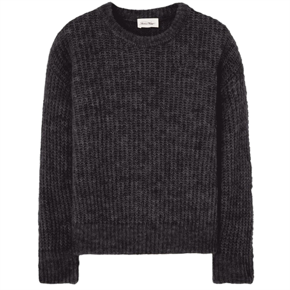 Strik Bluse East Charcoal Melange