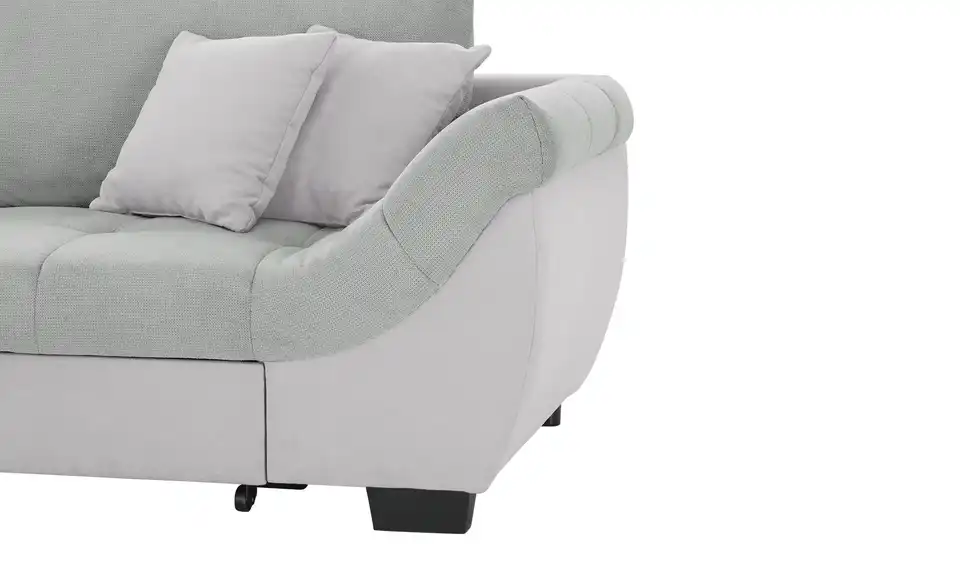 Ecksofa Krissy Grau, Silbergrau links