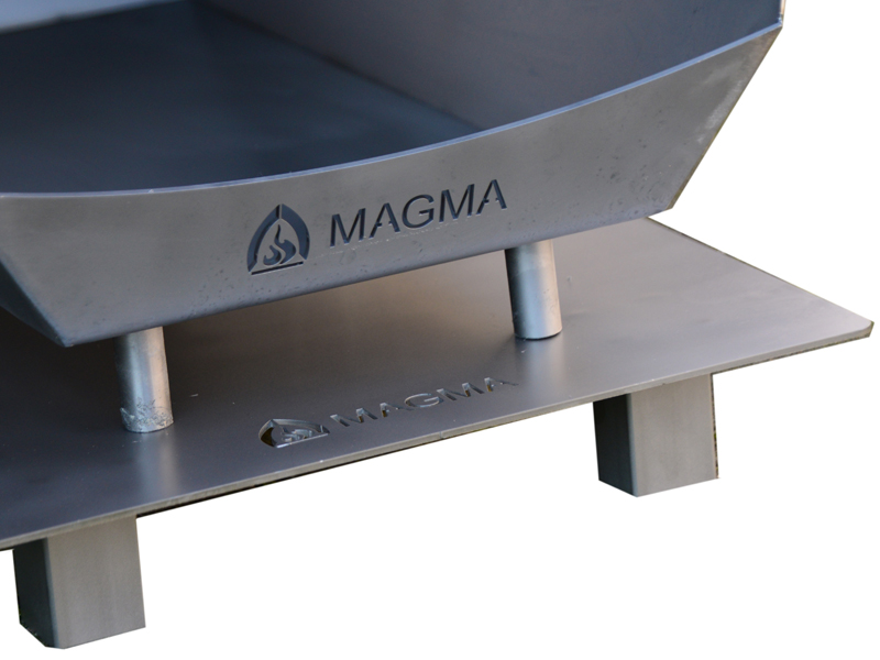 Magma RVS tuinhaard met vonkenvanger
