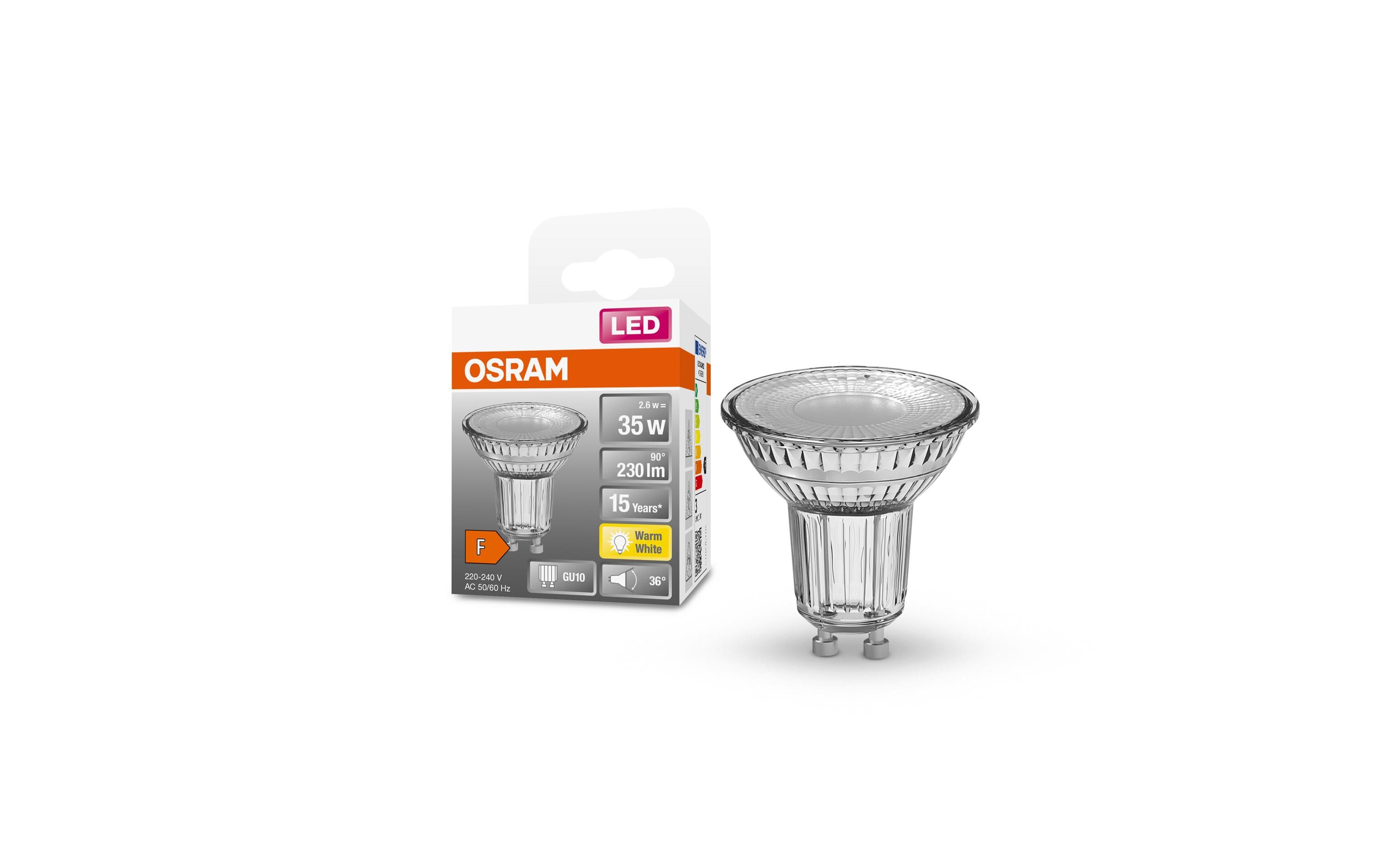 Lampe Star PAR16, 2.6W, GU10 WarmweissLED-Reflektorlampe PAR16 mit Retrofit-Stecksockel