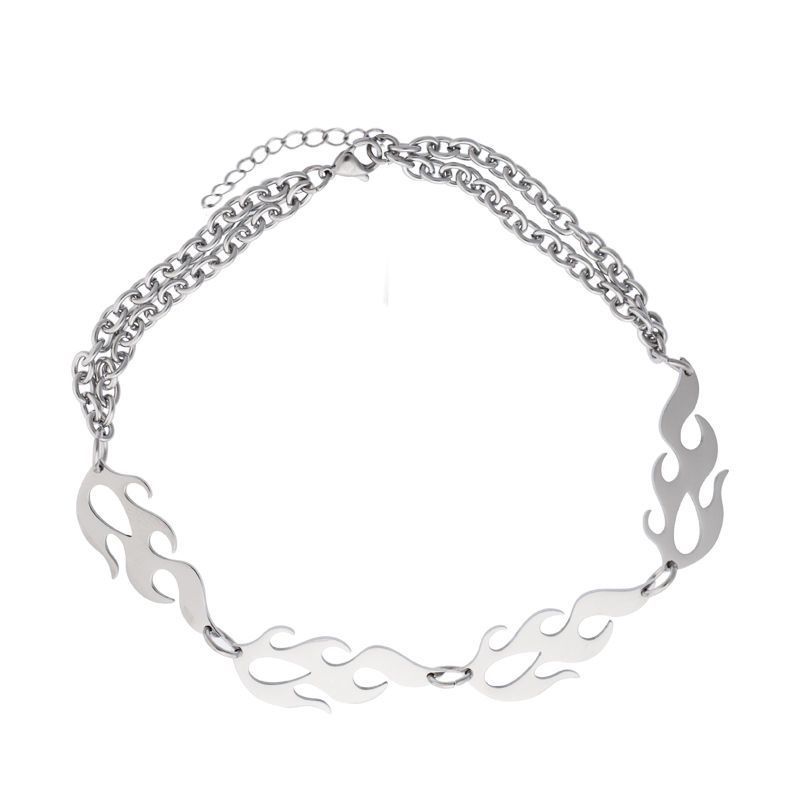 Malikasa - Set van 3: Vlammenlegering Oorbel + Choker + Kettingverlenger