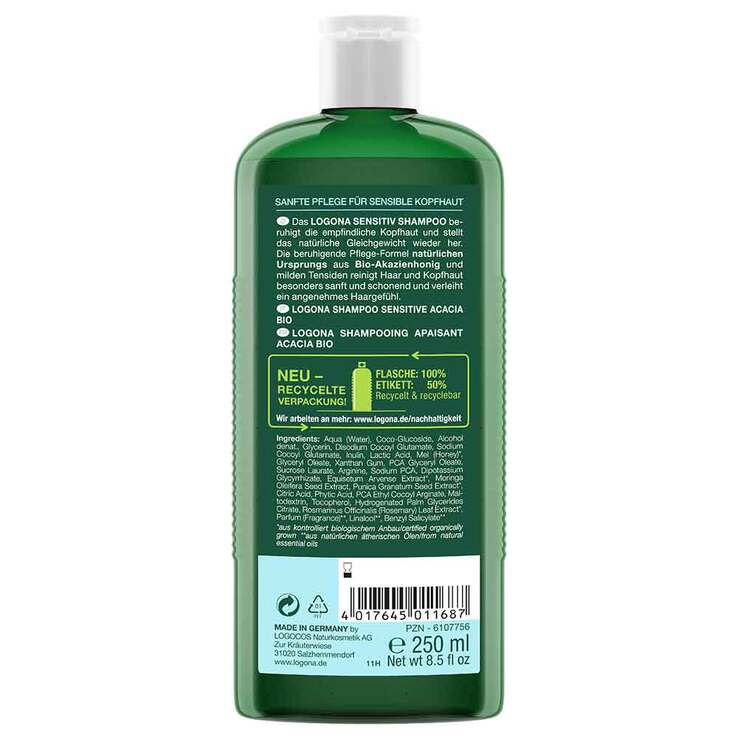 Logona Sensitiv Shampoo Bio Akazie, 250 ml